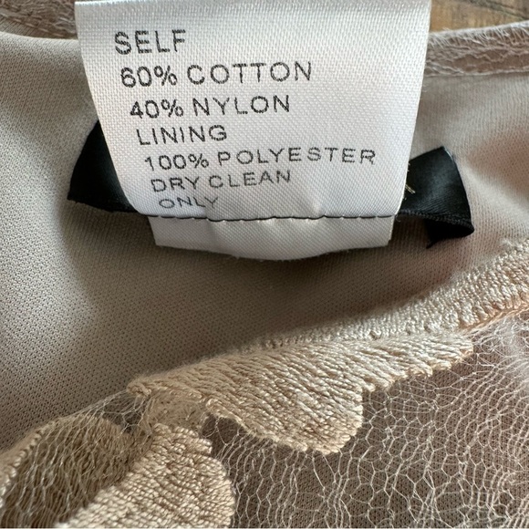 Tadashi Shoji Blouson Sand Beige Floral Lace
Overlay Cocktail Dress Size 8 - Picture 16 of 17